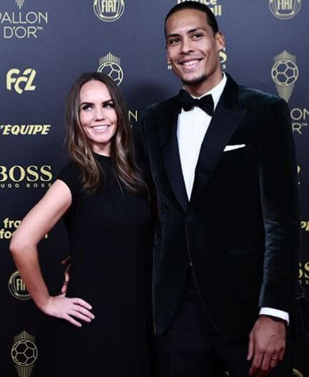 Ron van Dijk’s son, Virgil van Dijk with his wife.